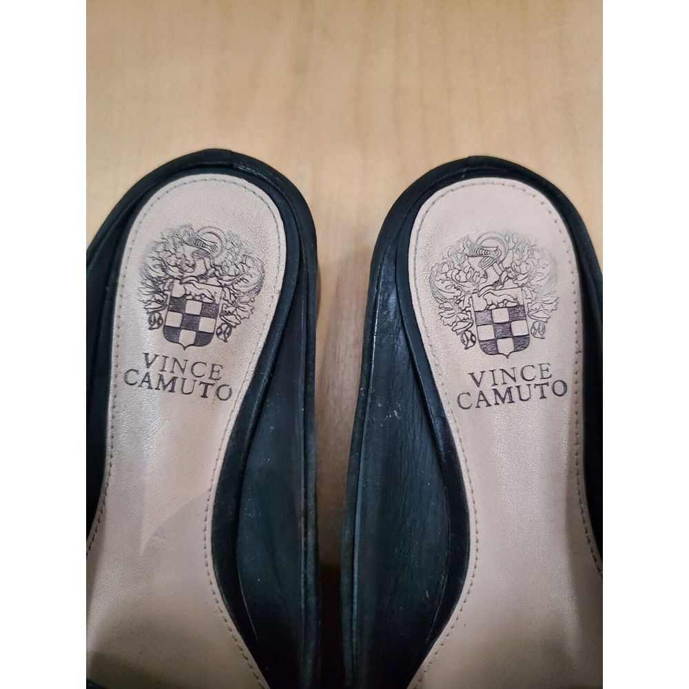 Vince Camuto Black Textured Flats - Picture 4 of 7